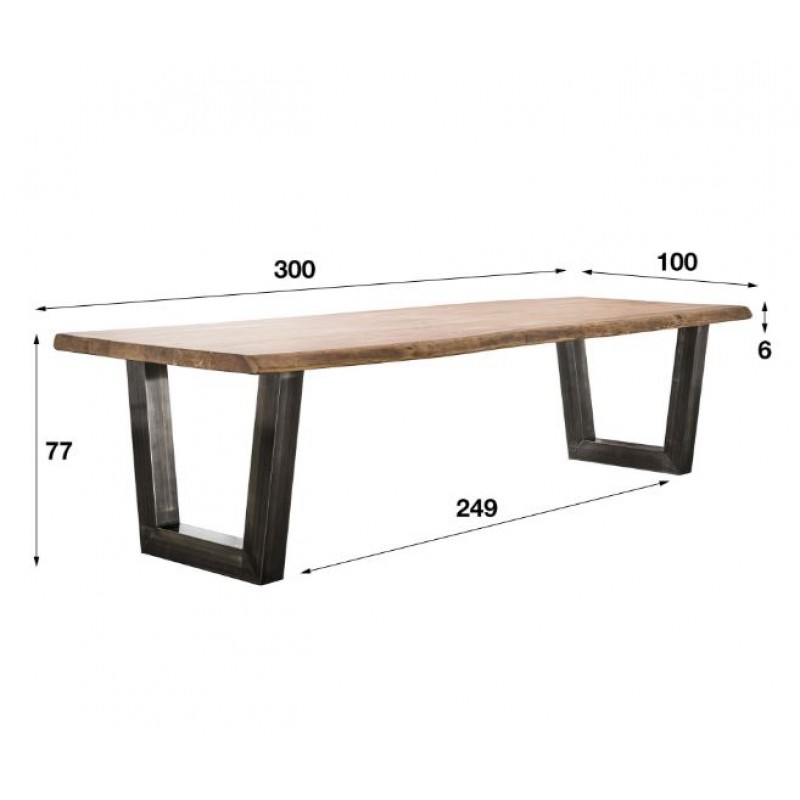 ZI Colter Dining Table 300cm Cherry