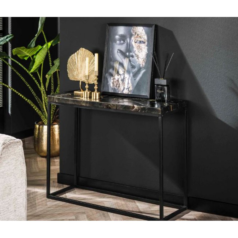 ZI Kimber Console Table Black Gold
