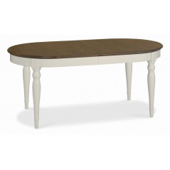 BD-Runstead Soft Grey And Walnut 6-8 Extension Dining Table