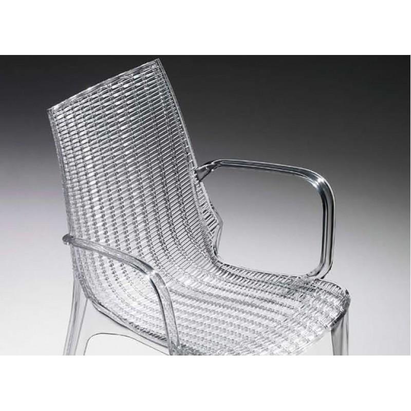 SC Tricot Italy Arm-Chair Smoked Grey