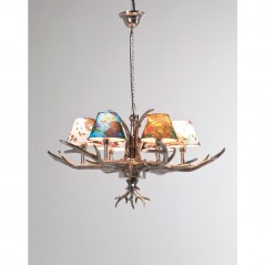 Pendant Lamp Antler Flowers 6-Branched