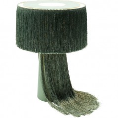 Table Lamp Fringes Green
