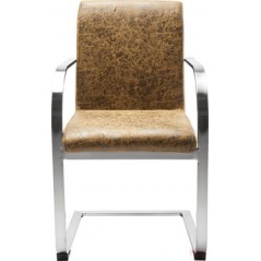 Vintage Cantilever Arm Chair Dark Brown