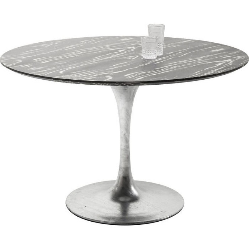 Table Invitation Set Ebony Zinc Ø120cm