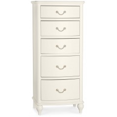 Bordeaux Ivory 5 Drawer Tall Chest