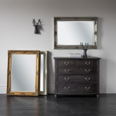 Abbey Rectangle Mirror Silver W790 x D65 x H1095mm