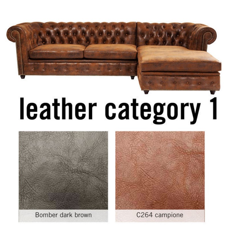 Corner Sofa Cambridge Individual Right Leather 1