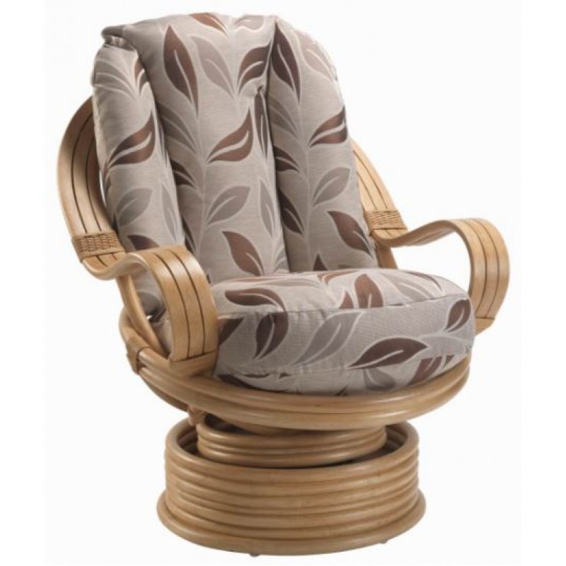 DE Dirdam Light Oak Swivel Chair + Cushion