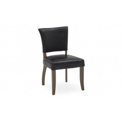 VL Duke Leather Dining Chair Ink Blue
