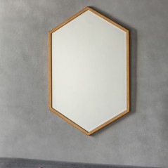 Helston Mirror Antique Gold W600 x D20 x H900mm