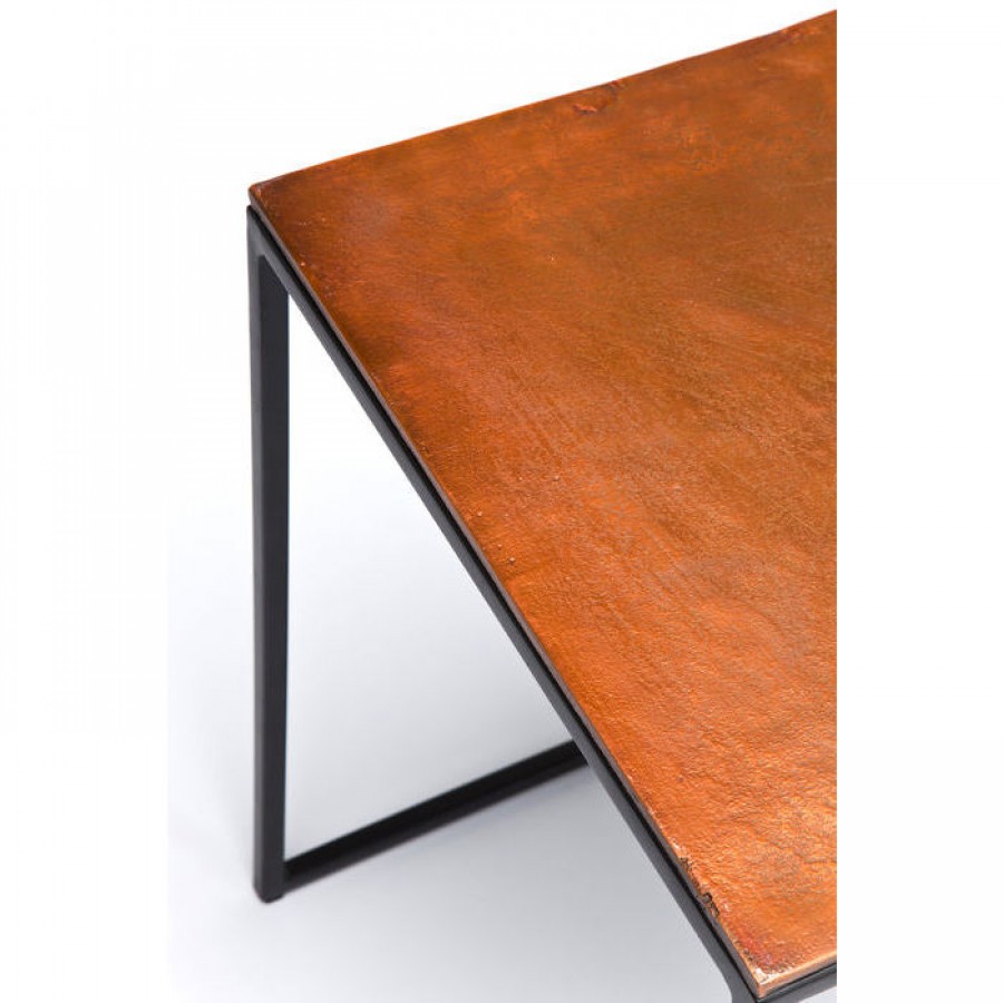 Metal 52 x 41 x 41 cm Kare Side Table 