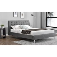 VL Lyra Fabric Bed - 4' 6 - Charcoal