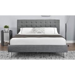 VL Lyra Fabric Bed - 5' - Charcoal
