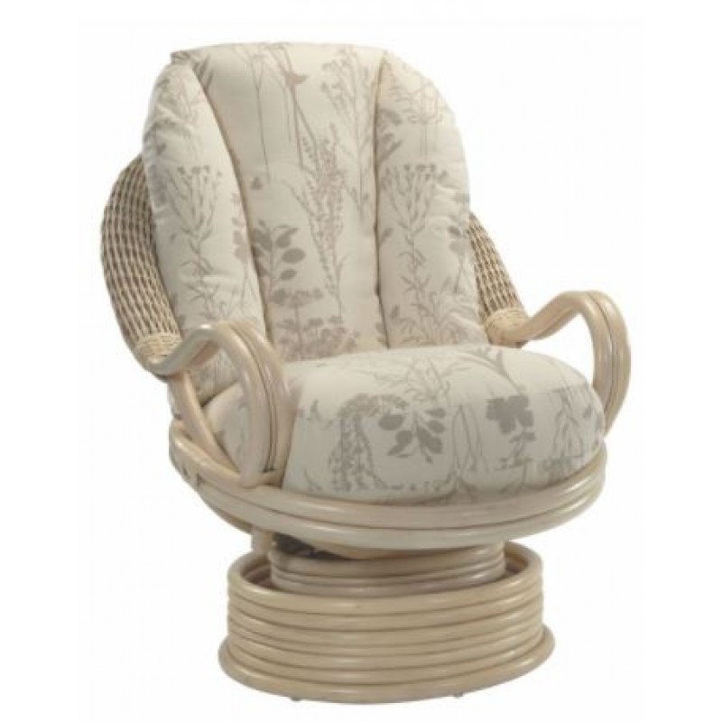 DE Olso Light Oak Swivel Chair + Cushion