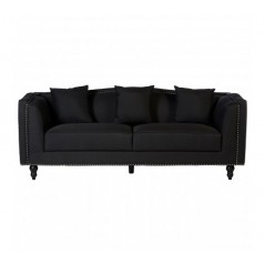 Feya 3 Seat Sofa Black