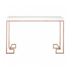 Allure Console Table Cubic Rectangular Rose Gold