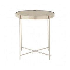 Allure Side Table Low Round Grey
