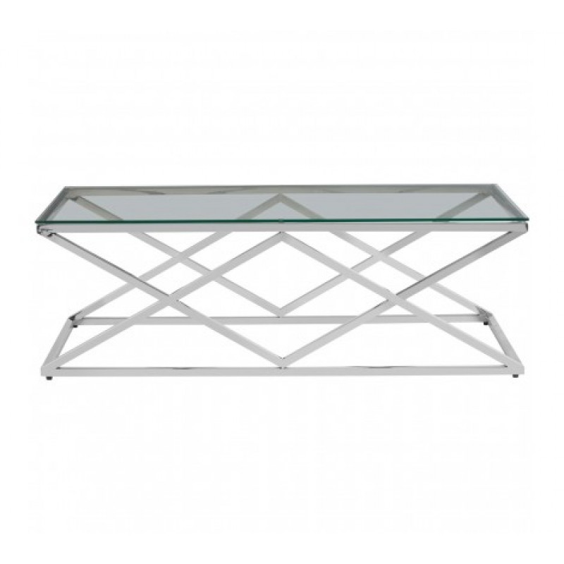 Allure Coffee Table Inverted Triangle Silver