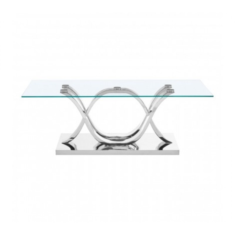 Allure Coffee Table Oval Silver