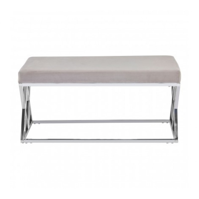 Allure Bench Inverted Triangle Brown Silver