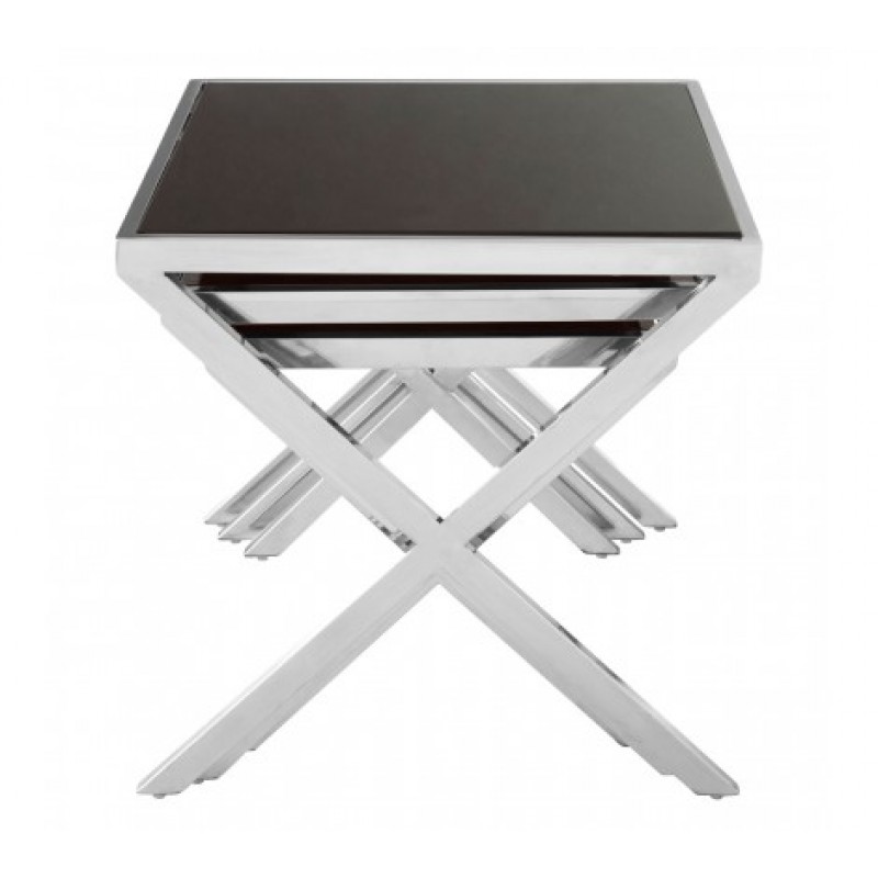 Ackley Nesting Tables X Silver