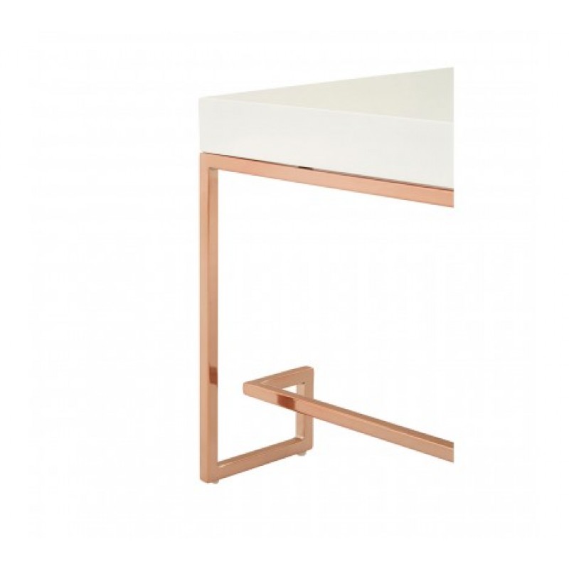Allure Coffee Table Cubic Rectangular Rose Gold