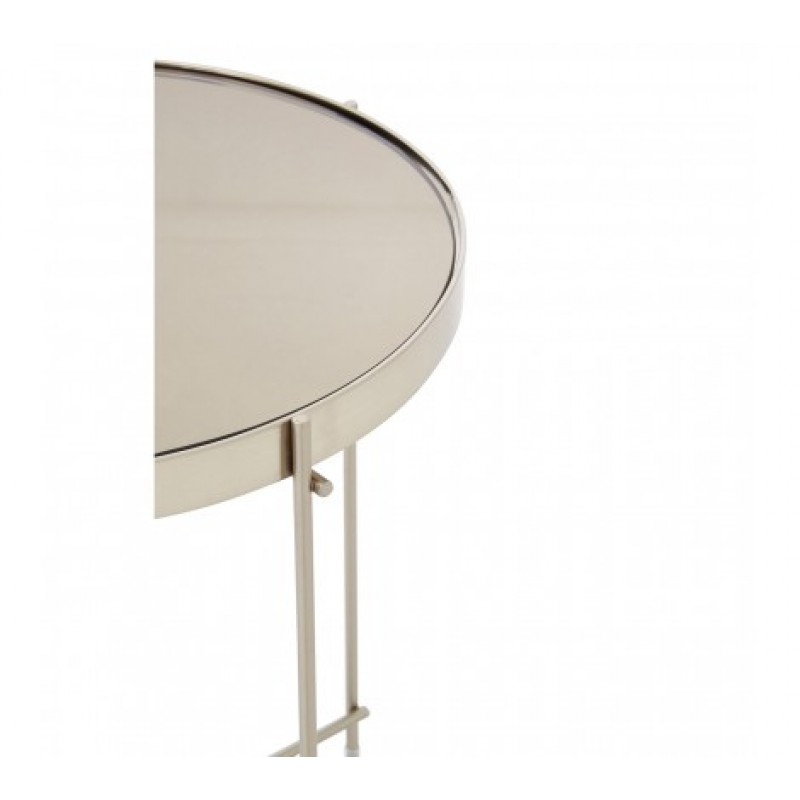 Allure Side Table Low Round Grey