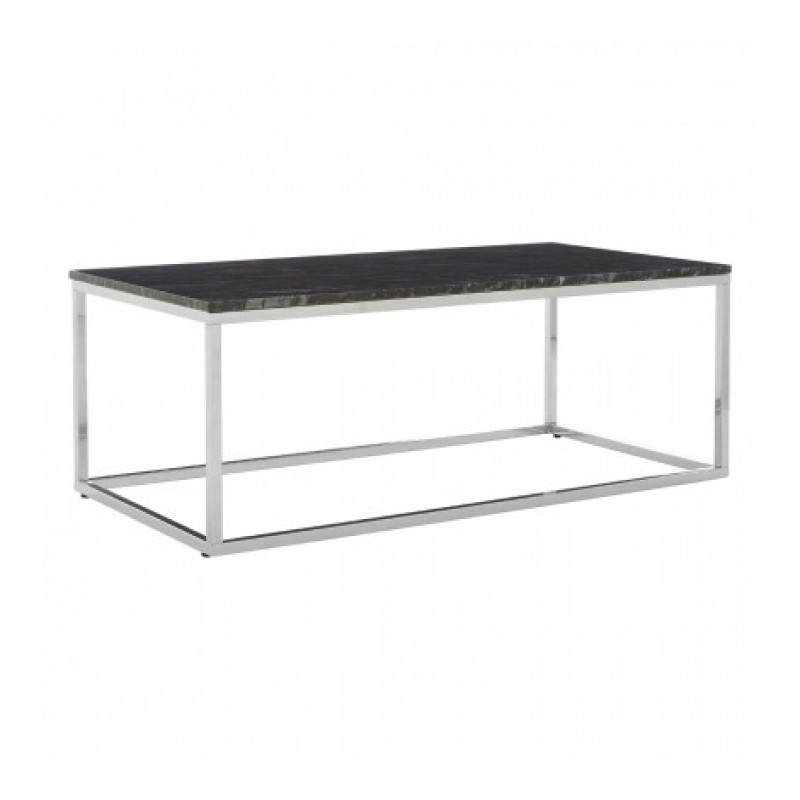 Allure Coffee Table Marble Rectangular Silver