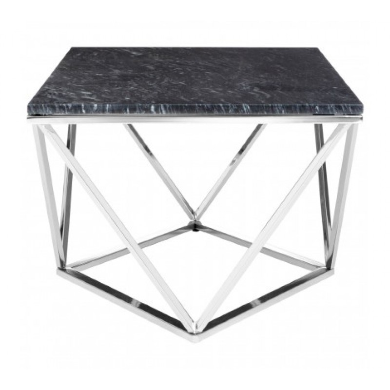 Allure Coffee Table Geometry V Rectangular Silver
