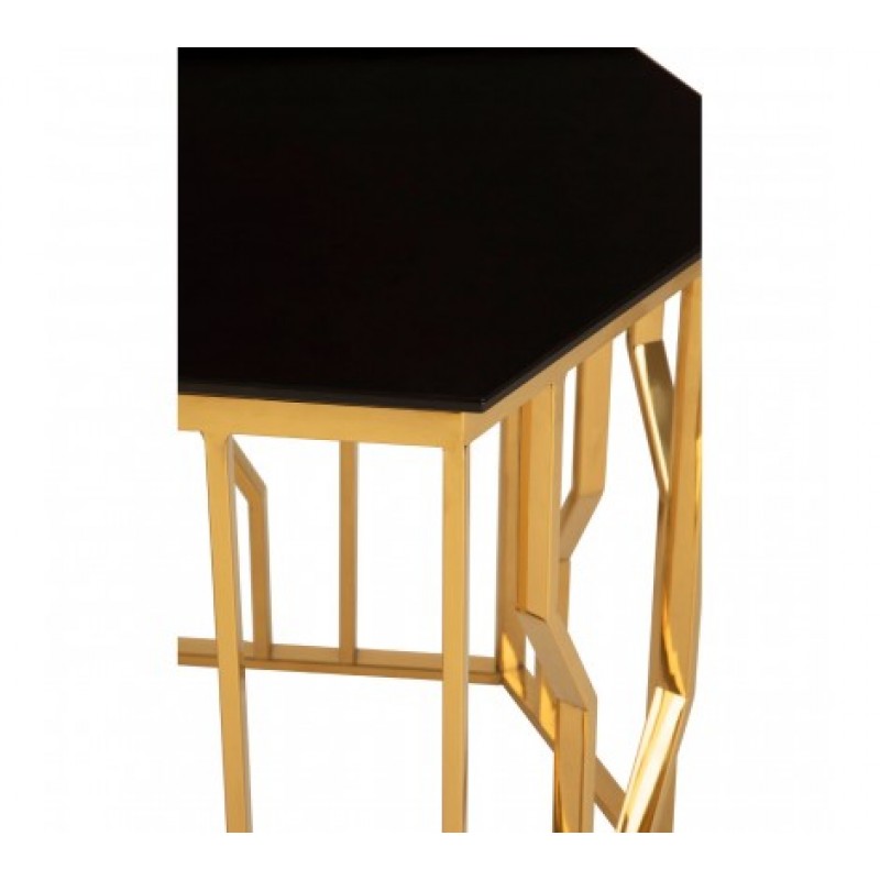 Alvaro Side Table Kinked Black