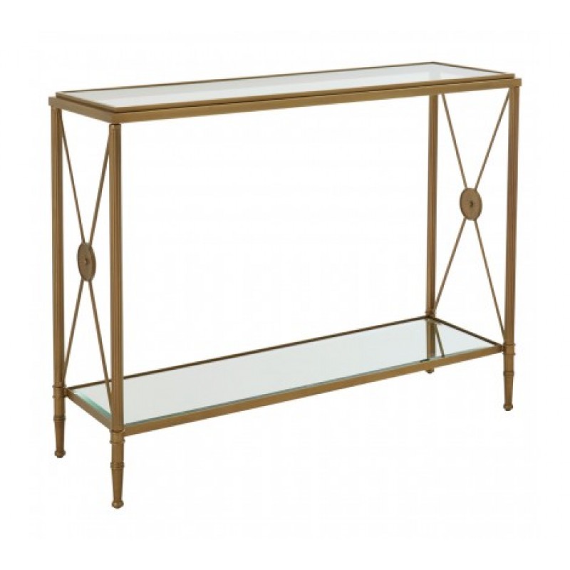 Axis Console Table Brass
