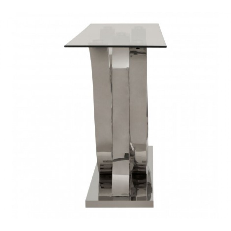 Allure Console Table Oval Silver