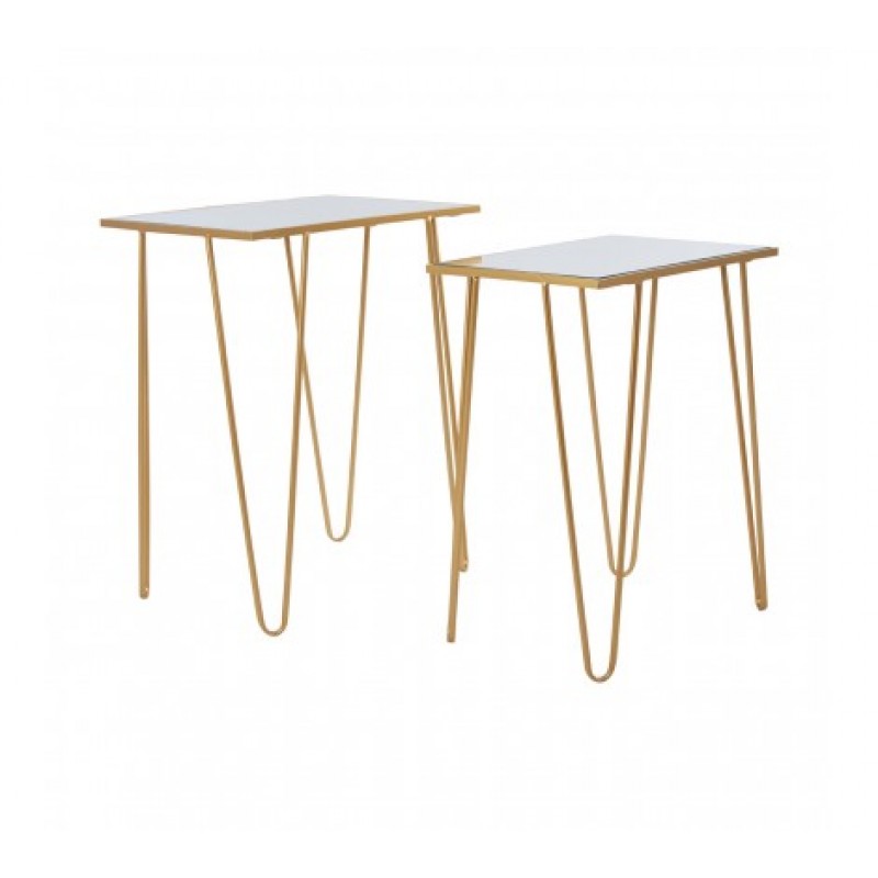 Avantis Side Table Rectangular V Gold