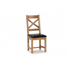VL Ramore Cross Back Dining Chair Natural
