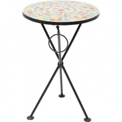 Side Table Clack Mosaic Colore Ø36cm