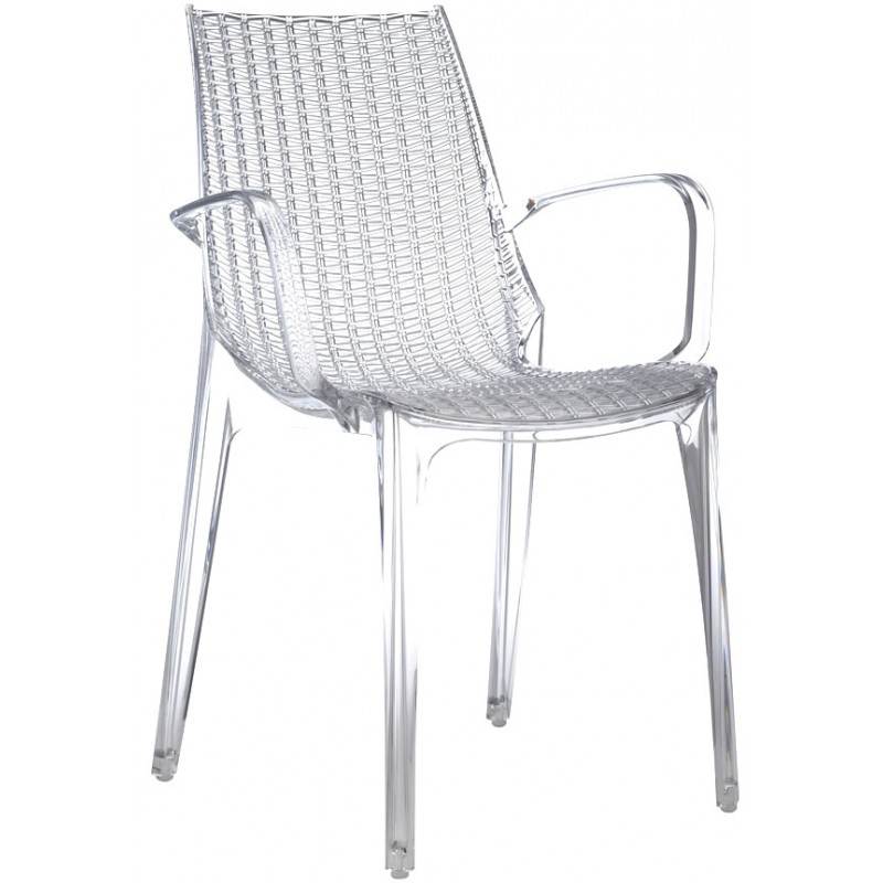 SC Tricot Italy Arm-Chair Clear Transparent