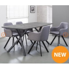 ZI Findal Dining-table 190x90cm 3D Concrete Look