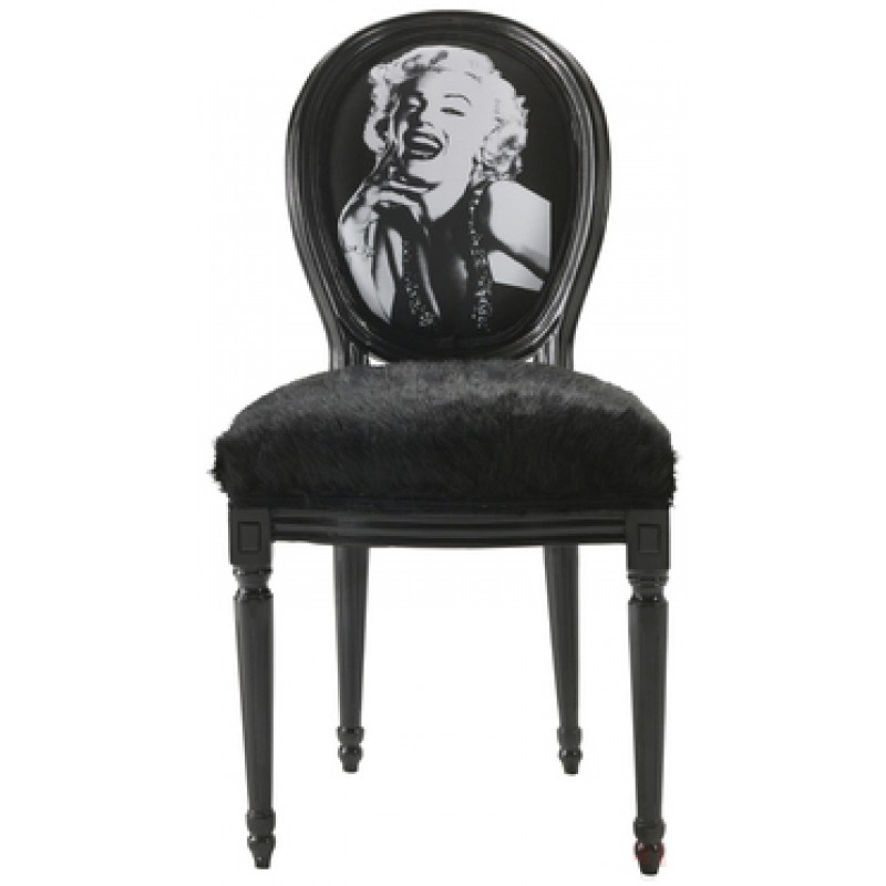 Louis Marilyn Black Dining Chair