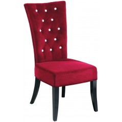 Hera Red Velvet Diamante Chair
