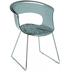 SC Chair Miss B Antishock Sled Smoked Grey