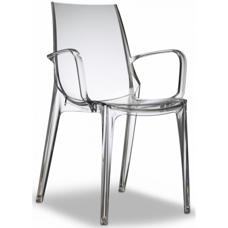 SC Vanity Arm Chair Clear Transparent
