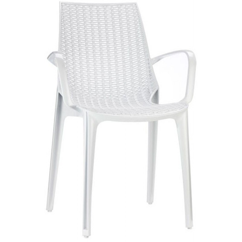 SC Tricot Italy Arm-Chair White